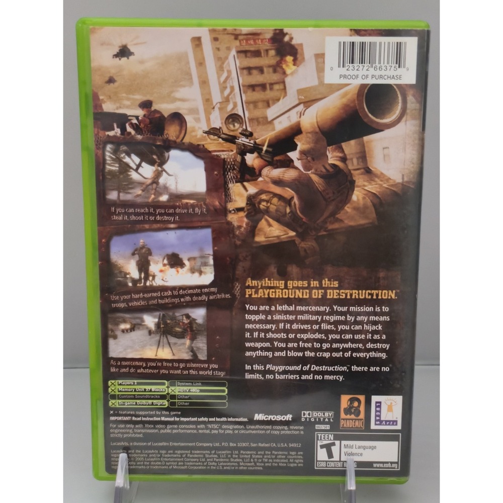 Mercenaries: Playground of Destruction - Xbox - Complete in Box (CIB) - Tested - Picture 3 of 12